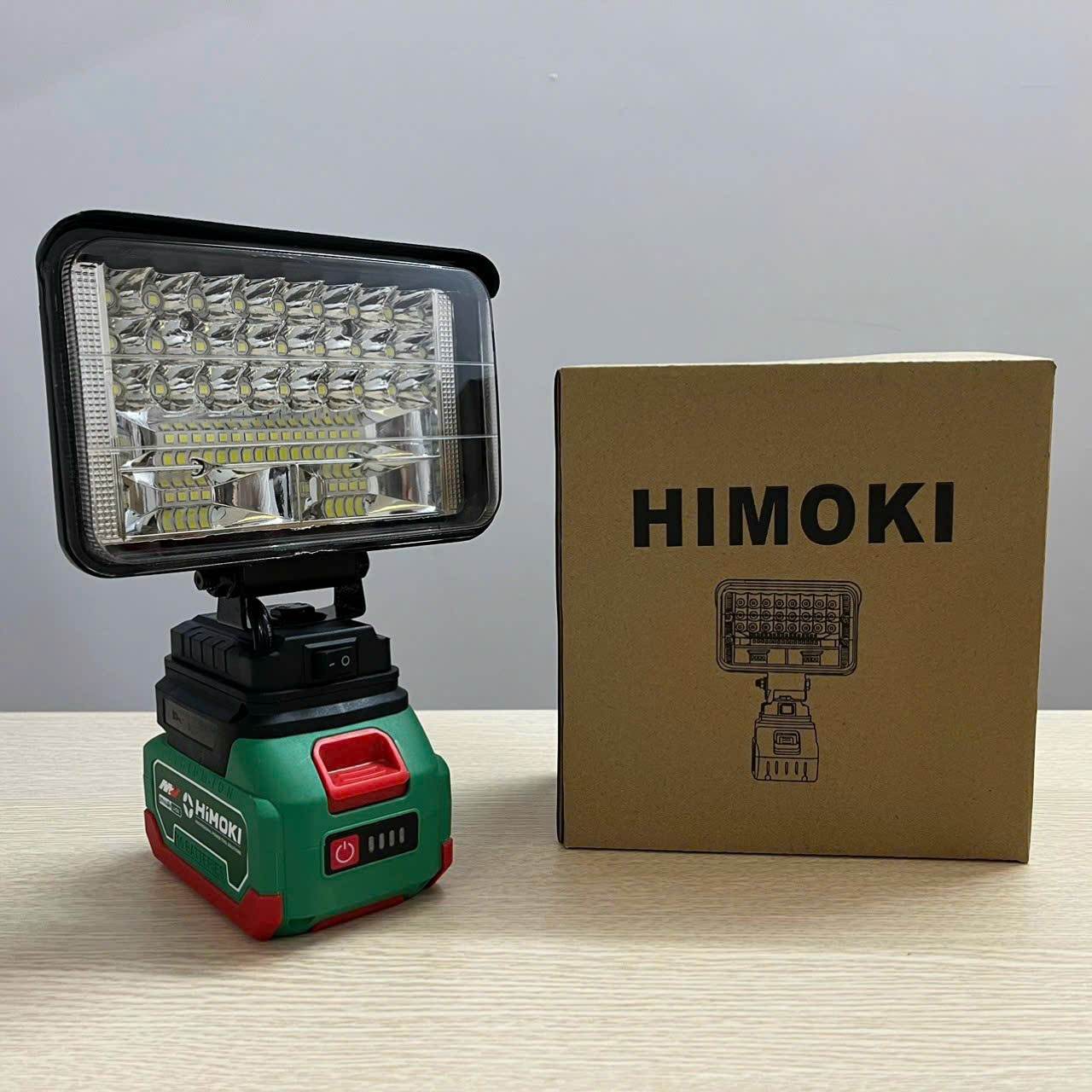 Thân Đèn pin HIMOKI , 48 bóng led, 1 công suất 70W - CHÂN PIN PHỔ THÔNG , DÙNG CHUNG PIN MÁY SIẾT, MÁY KHOAN, MÁY MÀI
