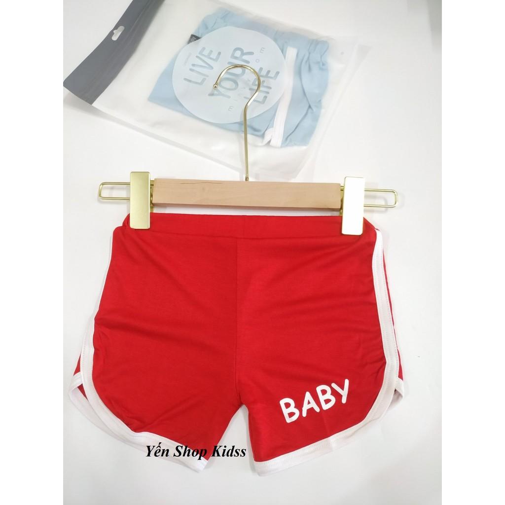 Quần Đùi Chất Thun Lạnh Cho Bé (6-18kg) (SP001178 )