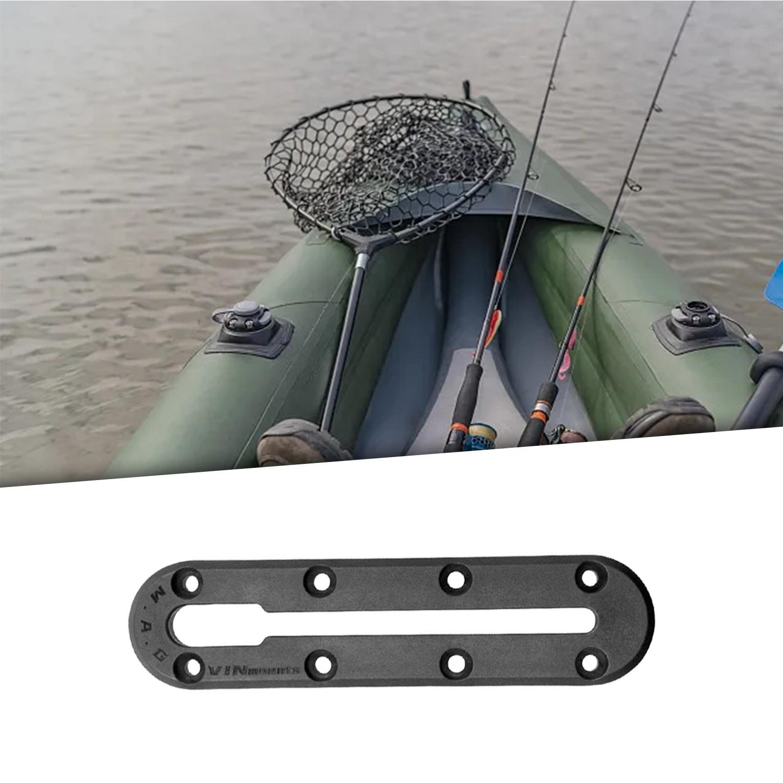 Kayak Slide Track Rails Bracket, DIY Accessories Fishing Rod Rack Holder Mounting Base Tackle Canoe Inflatable Marine Boat Part Marine Hardware