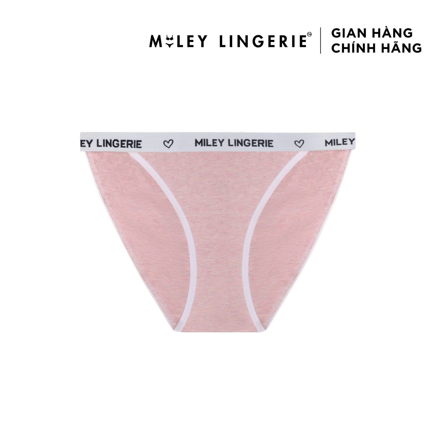 Combo 3 Quần Lót Nữ High-Cut Màu Hồng Lưng Logo Miley Lingerie - FCS1214