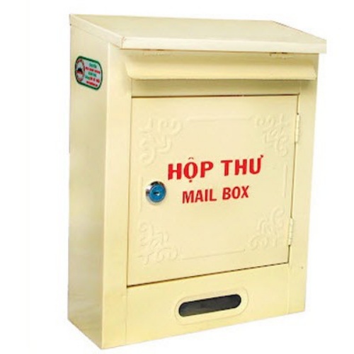HỘP THƯ SƠN TĨNH ĐIỆN LỚN - KEM , XANH BIỂN, XÁM