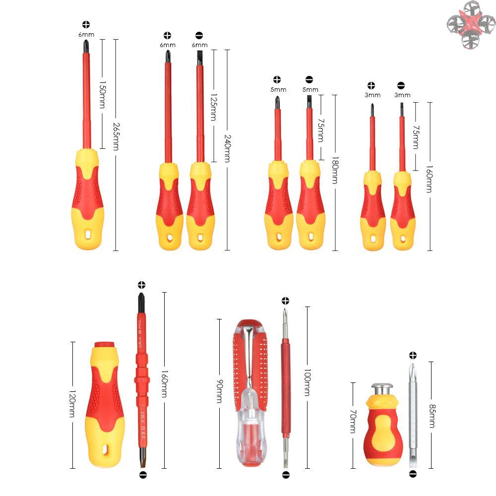 Set 10 Tua Vít 1000v Cách Điện Chuyên Dụng