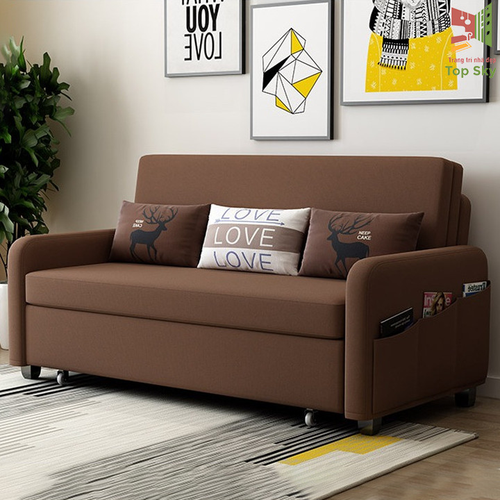 Giường Ngủ Thông Minh Kích Thước 1m6x1m9 - Giường Sofa Gấp Gọn Thành Ghế Sofa