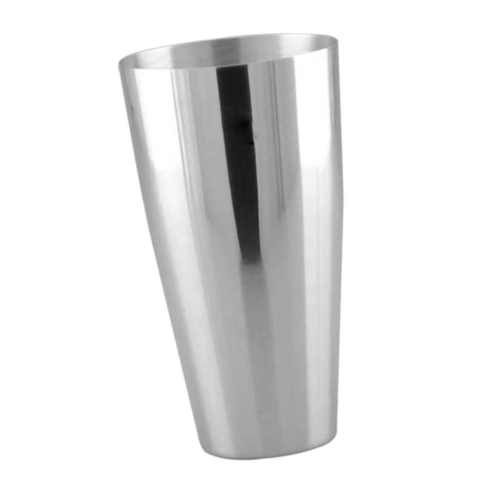 Stainless Steel Silver Bar Shaker Mixer Drinks Mixing Tin Boston Shaker