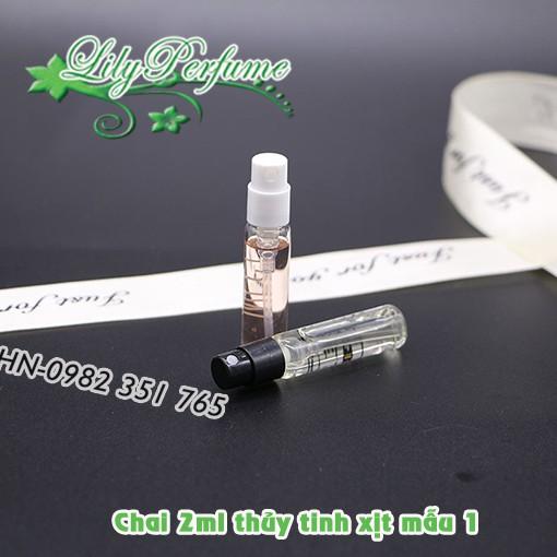 Lọ chiết nước hoa 2-3ml thủy tinh dạng xịt mẫu 1 (Vỏ chiết nước hoa/ Chai chiết nước hoa)