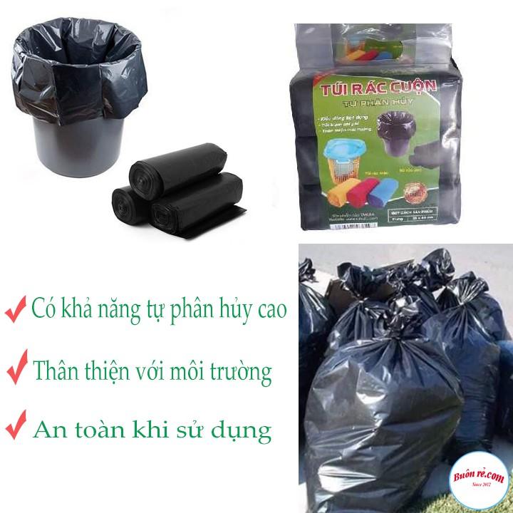 Combo 3 Túi Cuộn Rác Tự Phân Hủy 1kg Sạch Sẽ br00486