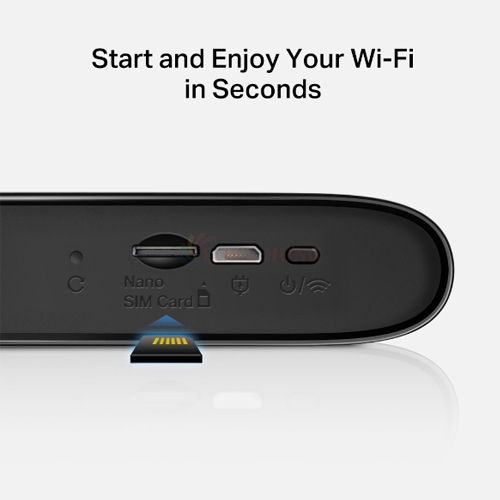 Bộ thiết bị phát Wifi 4G LTE Mercusys 150 Mbps 2200mAh MT110 - Hàng chính hãng