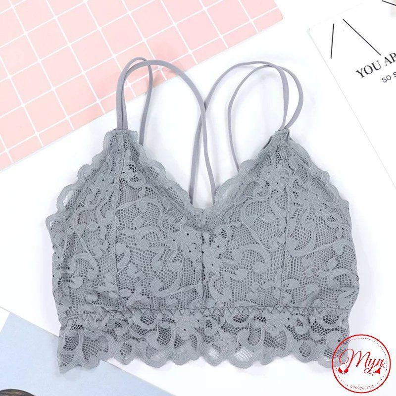ÁO BRA REN TIỂU THƯ DÂY CHÉO MỀM MẠI GỢI CẢM