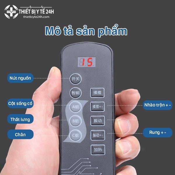 Đệm Mát Xa Toàn Thân Hồng Ngoại Cao Cấp Công Nghệ Nhật Bản YJ-307