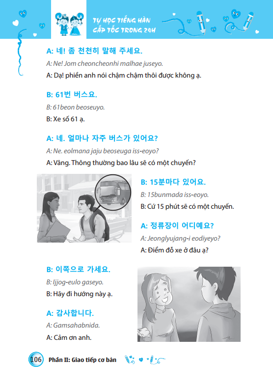 Sách Tự Học Tiếng Hàn Cấp Tốc Trong 24h