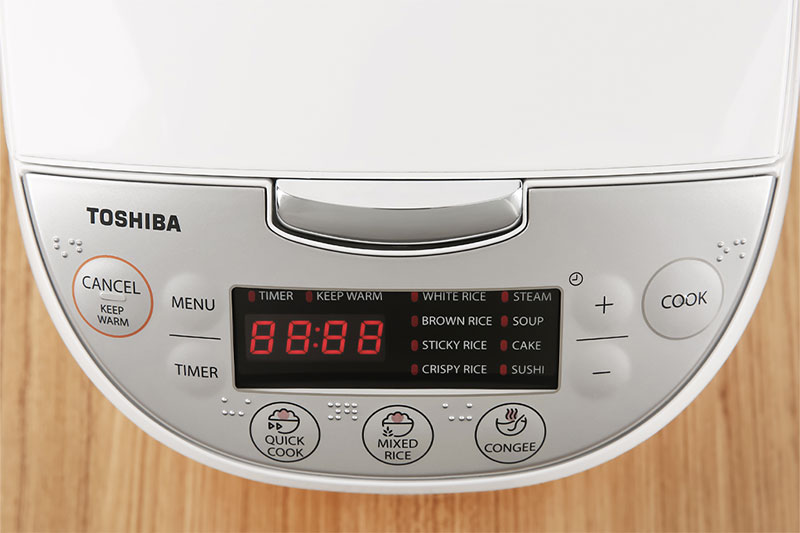 Nồi cơm điện tử Toshiba 1 lít RC-10DH2PV(W)-Hàng chính hãng