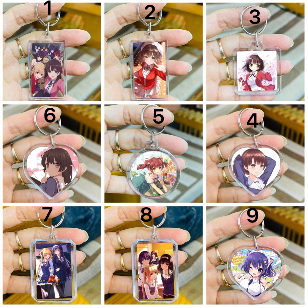 Móc khoá Saenai Heroine no Sodatekata / móc treo khoá anime Saenai Heroine no Sodatekata