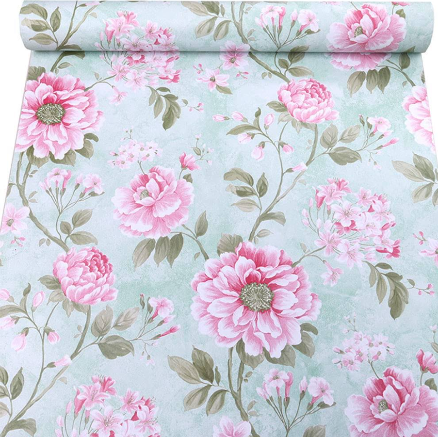 Combo 10 mét giấy dán tường, decal dán tường trang trí nhà cửa HOA CÚC CỔ ĐIỂN khổ 45cm