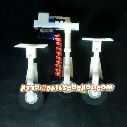 Bộ càng đáp nhựa cho su27 có kèm servo bánh phía trước