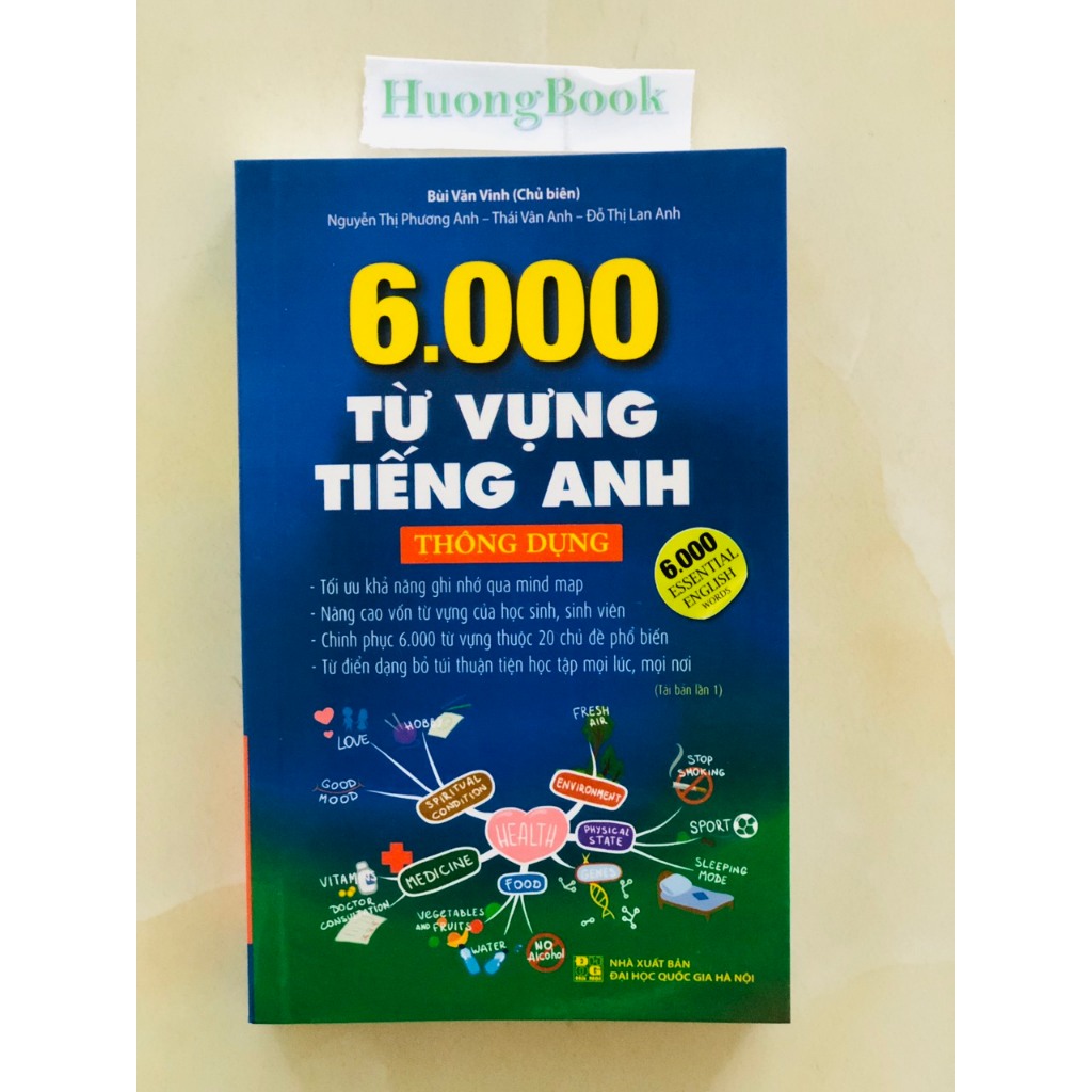 Sách - 6000 từ vựng tiếng anh thông dụng ( bìa mềm) - MT