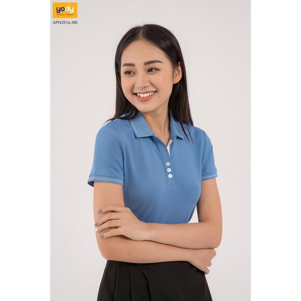 Áo Thun Polo Nữ YODY Chất Liệu Coolmax Lacoste Mền Mịn Và Thấm Hút Tốt - APN3516