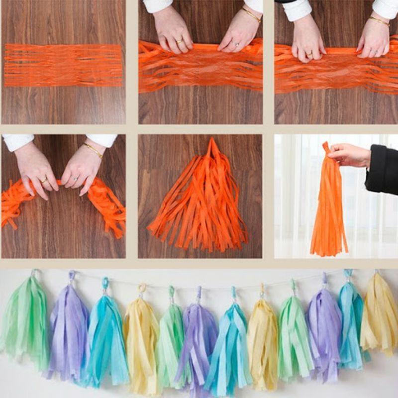 Tua Rua Trang Trí Tiệc 12 Màu