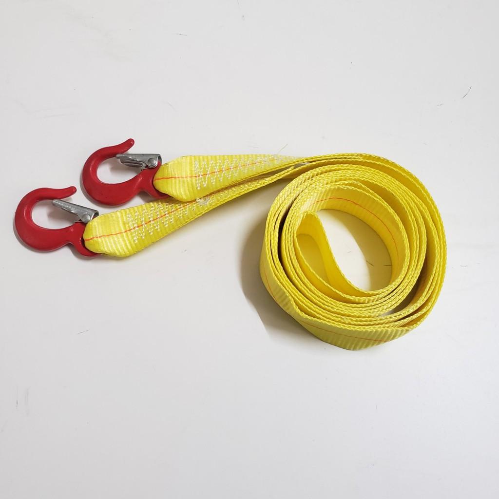 Dây cáp vải cứu hộ ô tô, cáp kéo xe, dây bẹ nâng hàng tải làm việc 1.5 tấn, tải đứt 3 tấn, bản 50mm