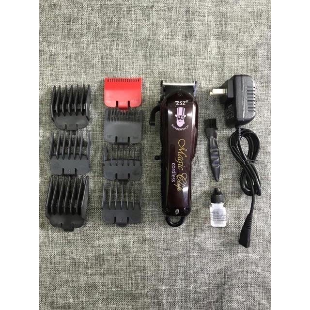 Tông đơ cắt tóc không dây chuyên nghiệp Barber Magic Clip ZSZ - Lưỡi Kép ( Tặng cữ 1.5mm - 4.5mm )