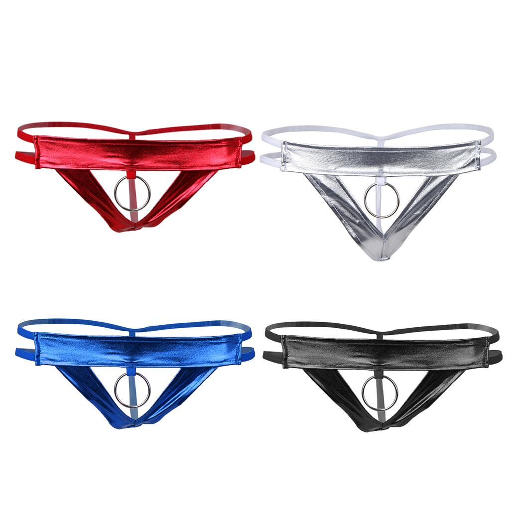4 Colors Men's T-Back Underwear Low-rise Man Bikini G-String Thong