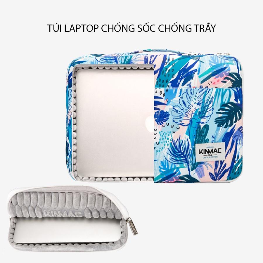 Túi Chống Sốc Chống Trầy Laptop Đệm Lót Dầy Mịn Mẫu Hoa Văn