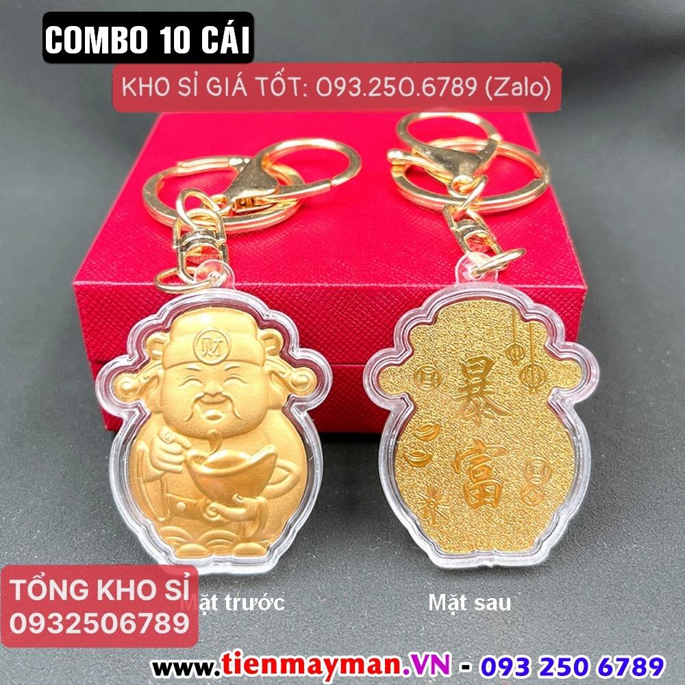 Combo 10 Móc Khóa Hình Thần Tài Chiêu Tài Hút Lộc Khai Lộc Xuân , May Mắn An Khang - NELI - RƯỚC LỘC XUÂN