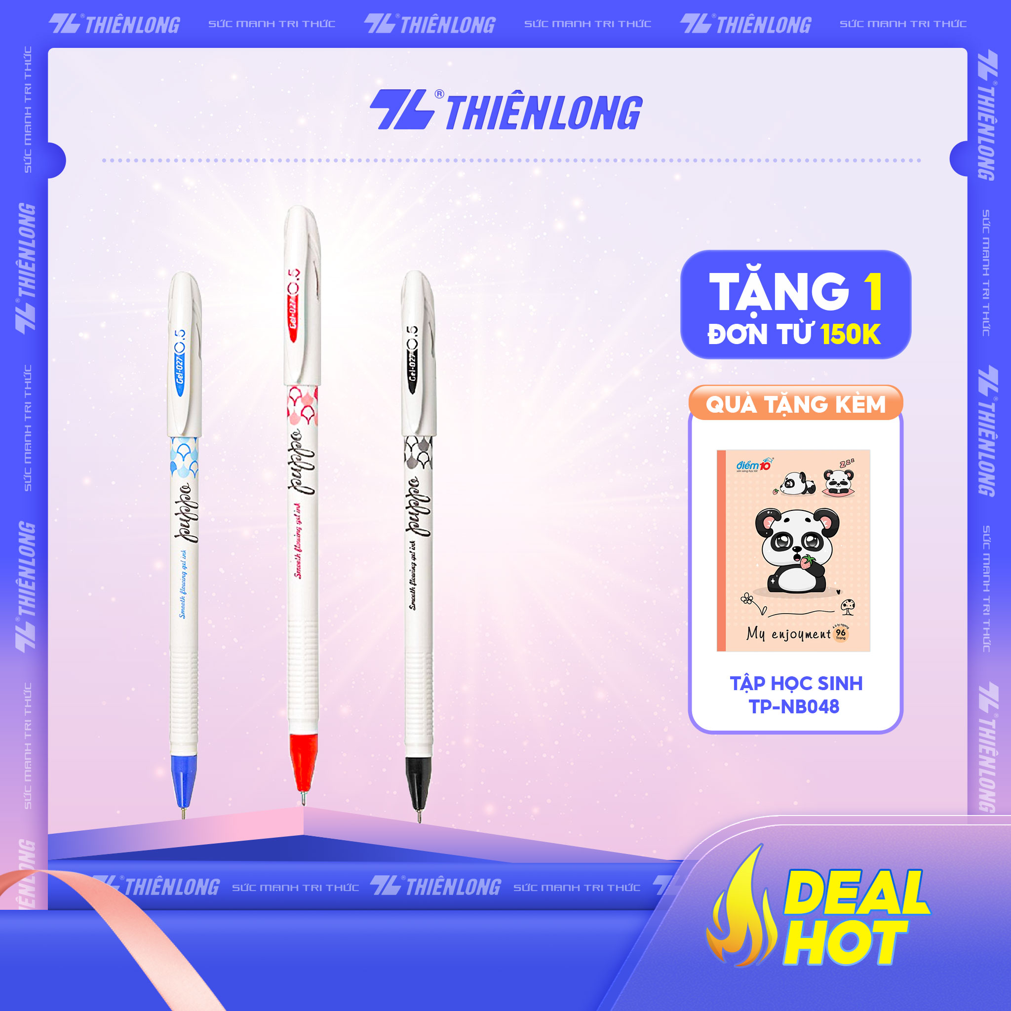 Bộ 10  Bút Gel Thiên Long GEL-027