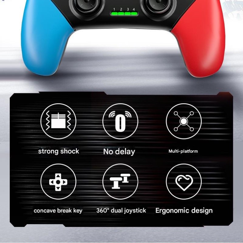Gamepad tay game Không dây Bluetooth G9 Đa kết nối cho máy tính, laptop, smartphone, máy tính bảng, máy game hàng nhập khẩu