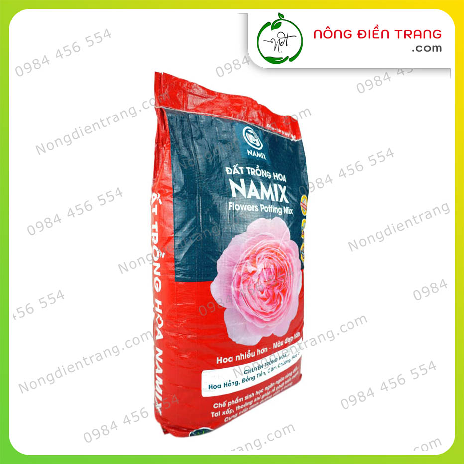 Đất Sạch Trồng Hoa Namix - Bao 20dm3 - Flowers Potting Mix Namix Hoa Nhiều Hơn, Màu Đẹp Hơn VTNN Nông Điền Trang