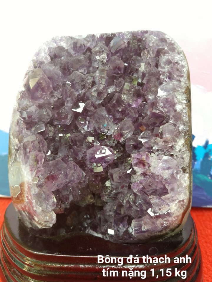 Bông Đá Thach Anh Tím Tự Nhiên Loại A - Đá Phong Thủy