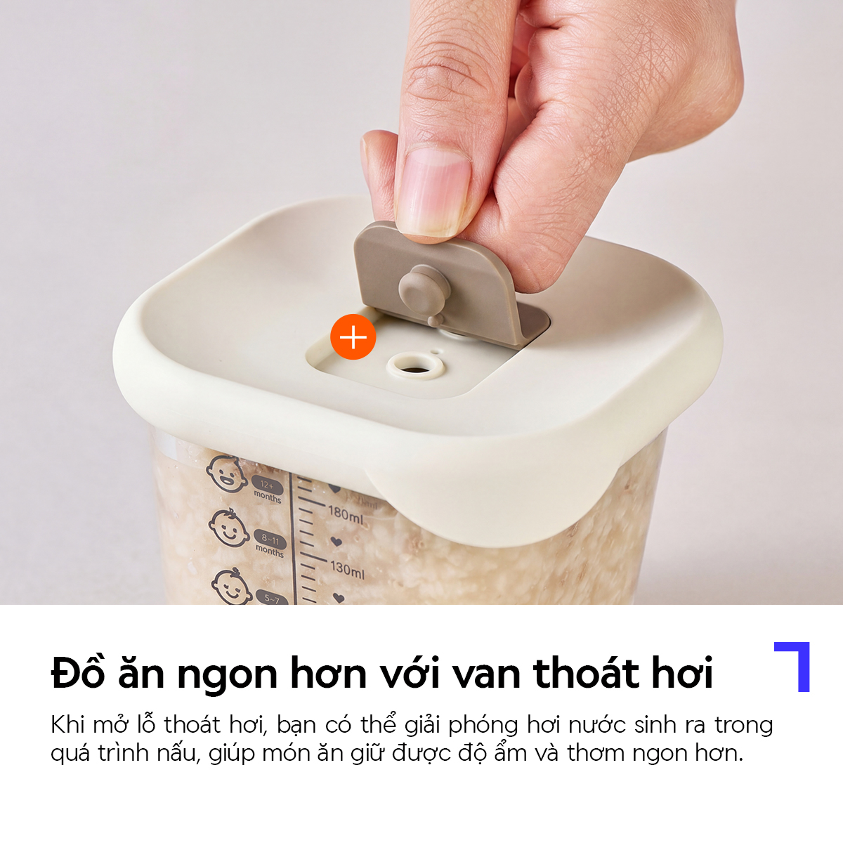 Bộ 3 Hộp Thủy Tinh Đựng Thức Ăn Dặm Cho Bé LocknLock LLG1031S3IVY Có Nắp Silicon, Vạch Chia - Hàng Chính Hãng - JoyMall