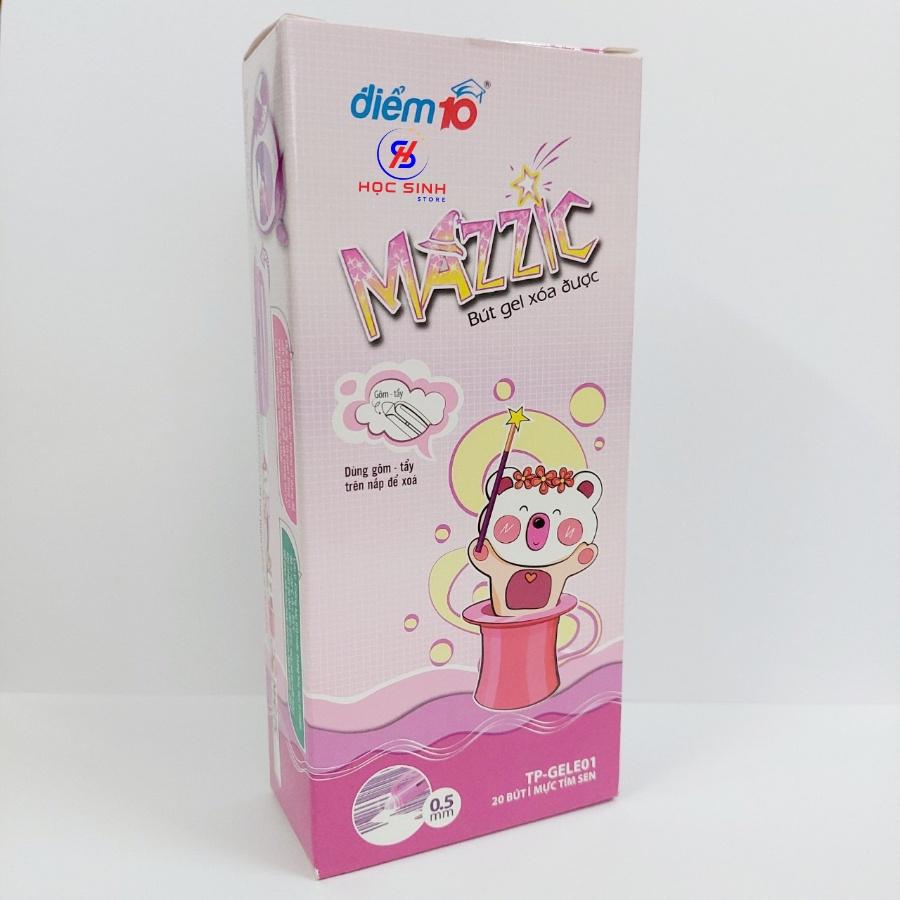 Bút Gel Xóa Được Mazzic Điểm 10 TP GELE01 Mực Xanh, Tím Thiên Long