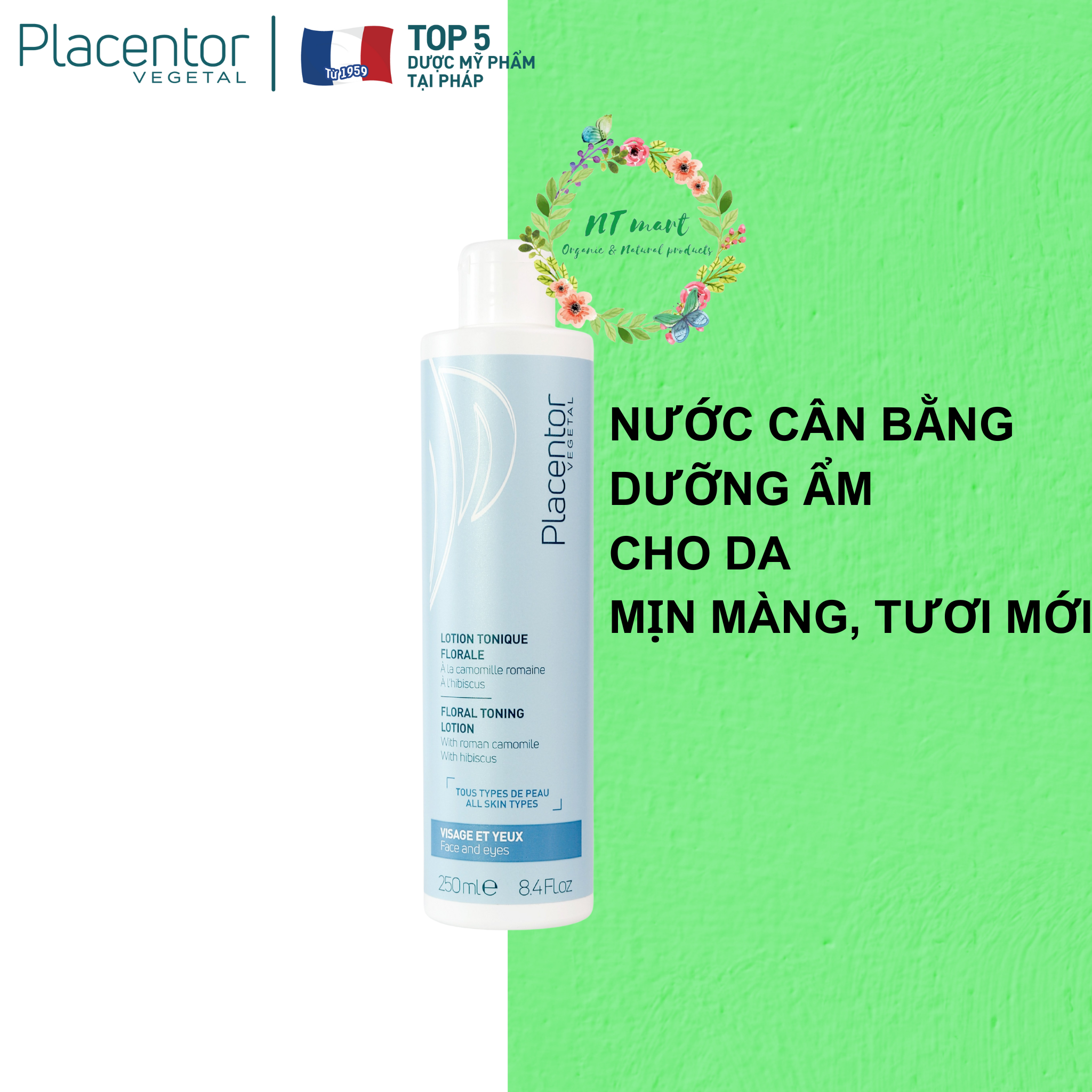 Nước hoa hồng Placentor Floral Toning Lotion