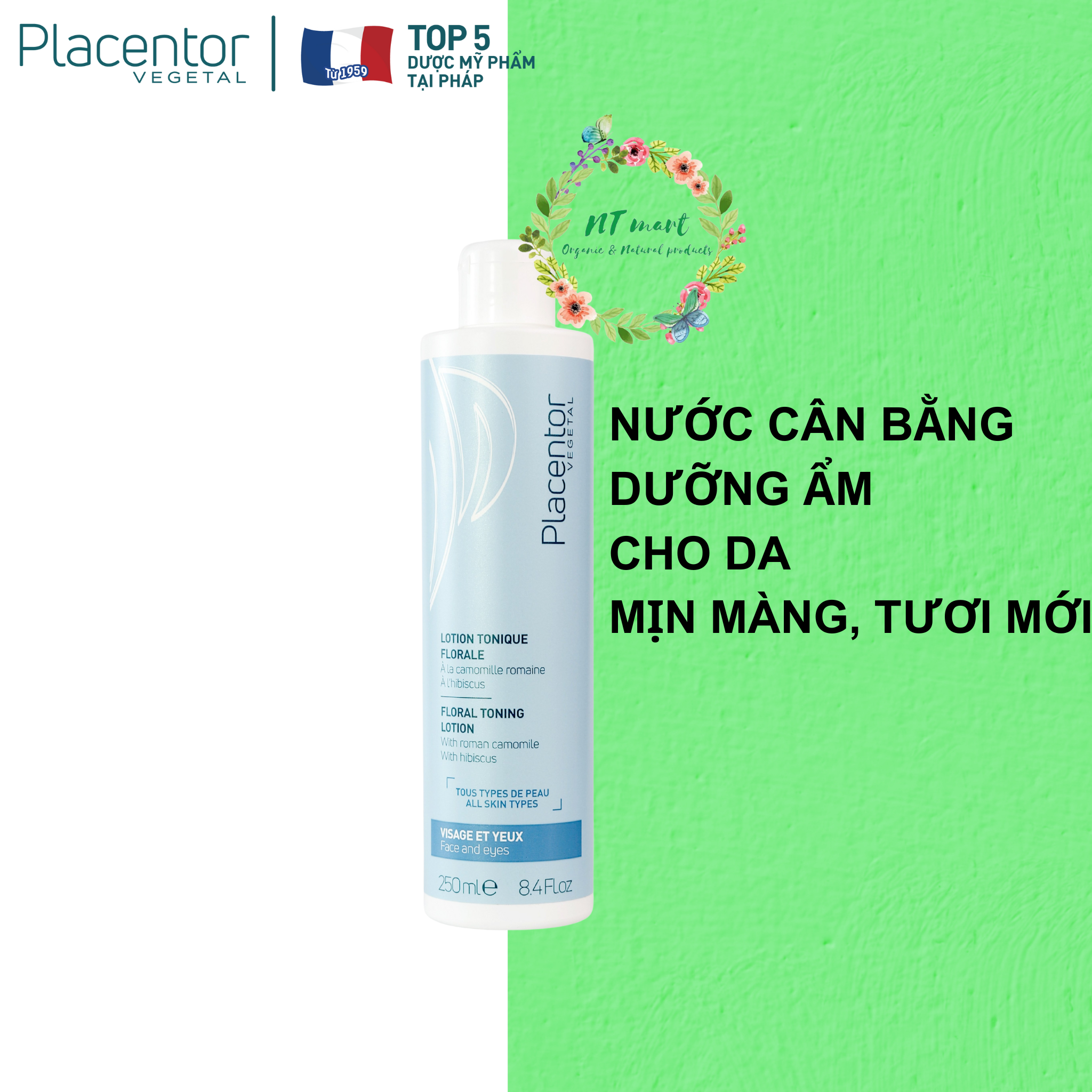 [THUẦN CHAY] Nước hoa hồng Placentor Floral Toning Lotion