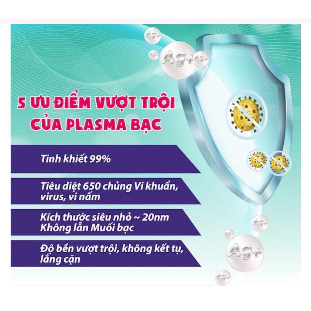 NASILCARE- Dung dịch Nano Bạc Plasma - Khử mùi, khử khuẩn, kháng khuẩn an toàn- Chai 1000ml