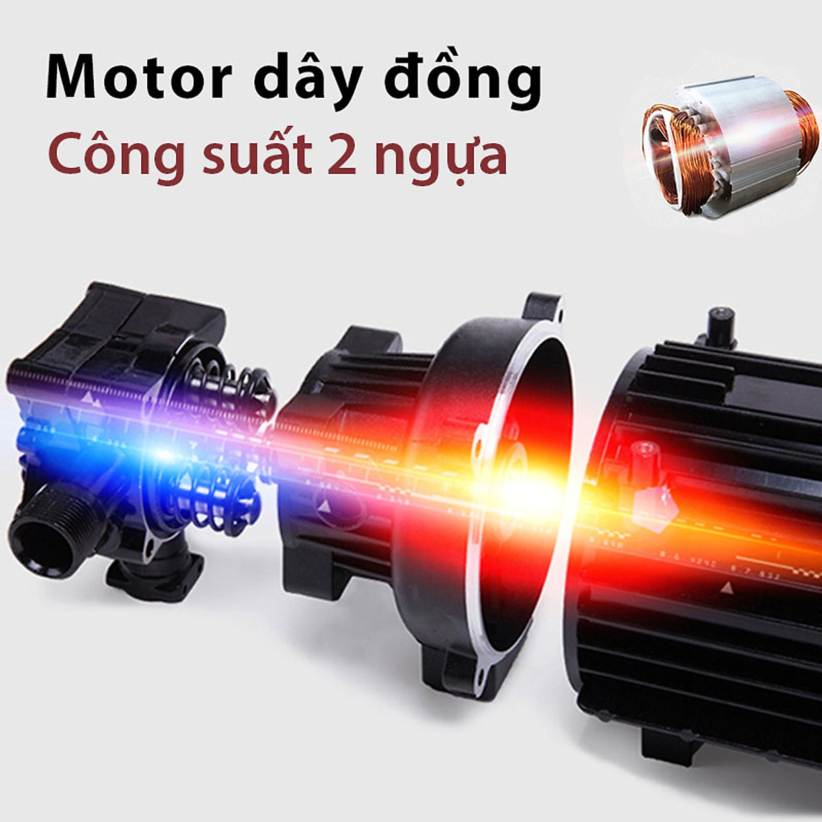 Máy rửa xe KADJAPAN 3500w chỉnh áp lõi đồng 100%