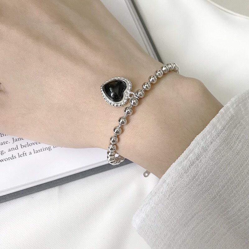 Vòng cổ trái tim đen nhẹ nhàng thời trang hottrend - Pk43