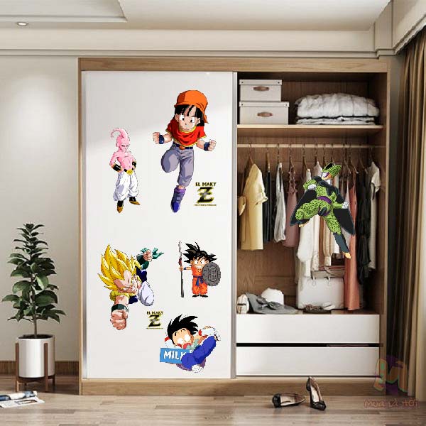 Miếng dán Stickers Bảy Viên Ngọc Rồng