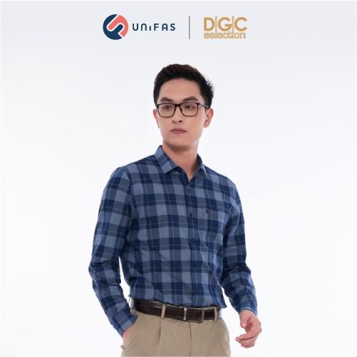 Áo sơ mi nam công sở dài tay DGC dáng xuông Regular fit chất cotton mềm mịn cao cấp SASDCB05M-S