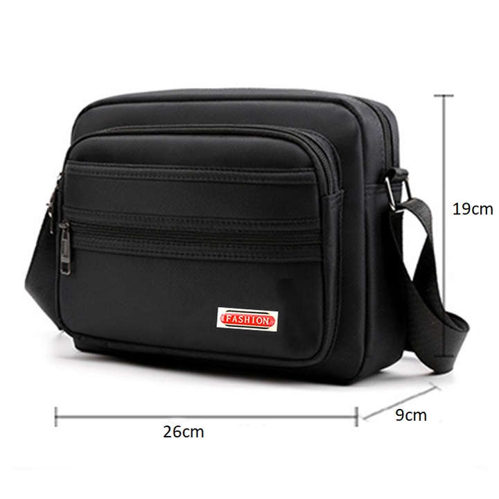 Túi đeo chéo nam vải Oxford thời trang chống thấm nước size 26cm - TUI-98