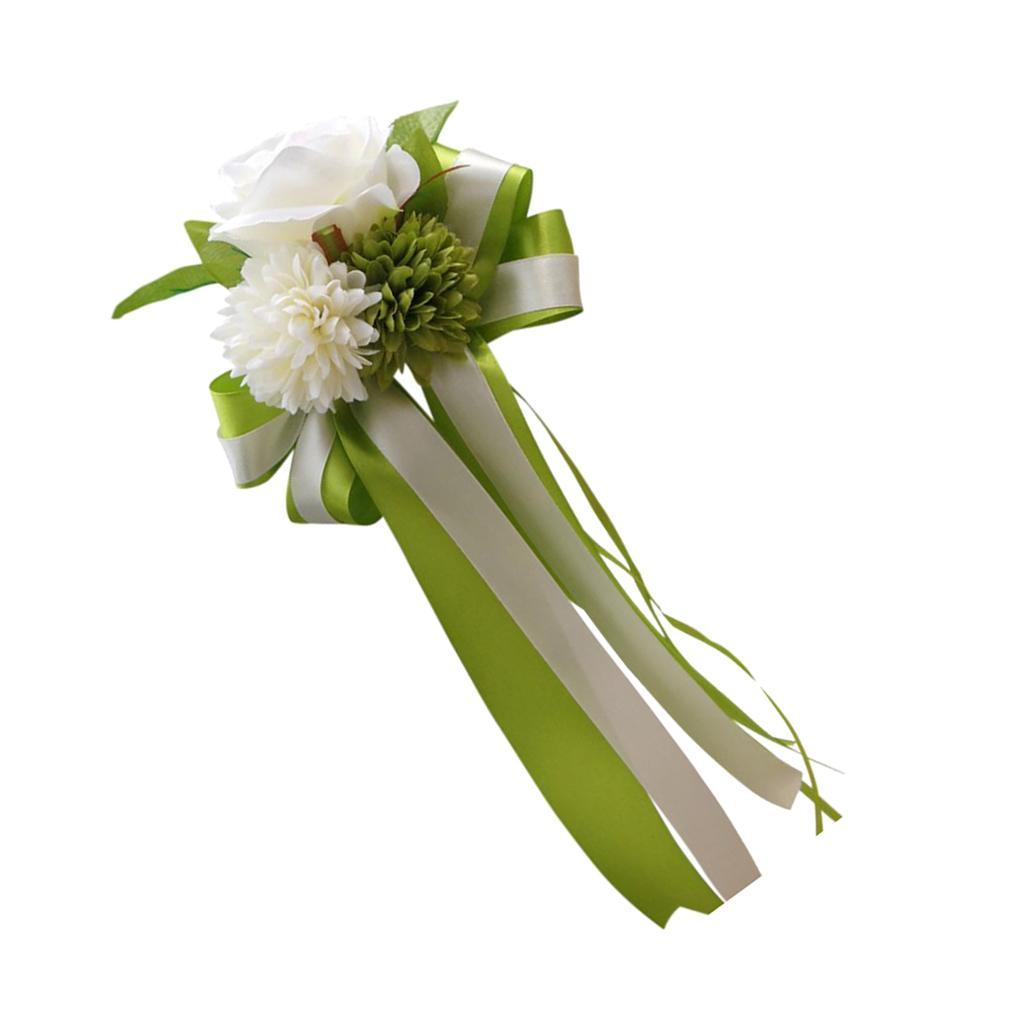 Wedding Car Artificial Silk Flower and Ribbon Party Decor Kit