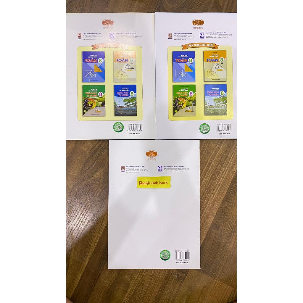 Sách - Combo Nâng cao và phát triển toán + bài tập nâng cao và một số chuyển đề toán 8