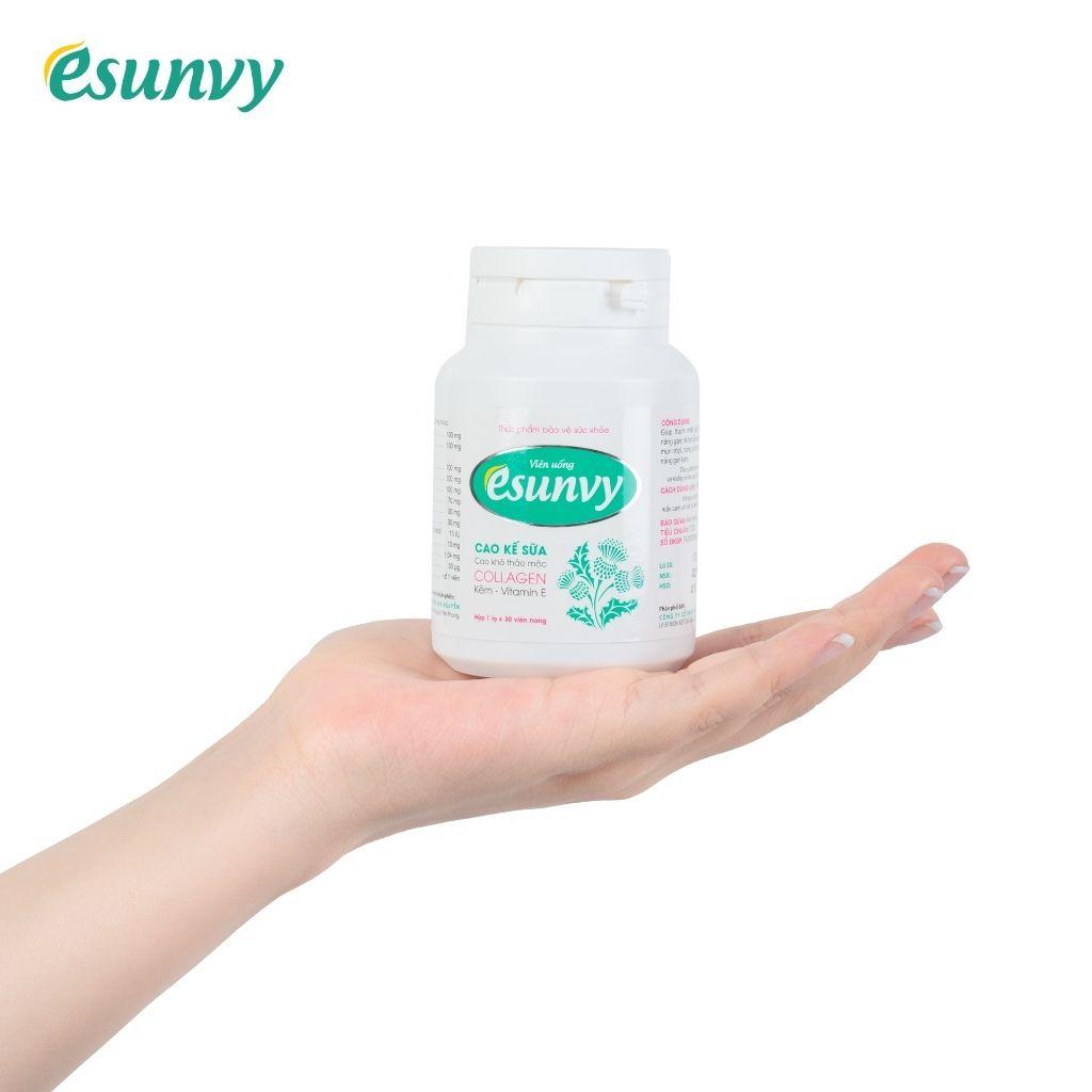 Viên Uống Esunvy Thành Phần Cao Kế Sữa Và Collagen Giúp Thanh Nhiệt Giải Độc, Giảm Mụn Trứng Cá Và Vết Thâm - TTP006