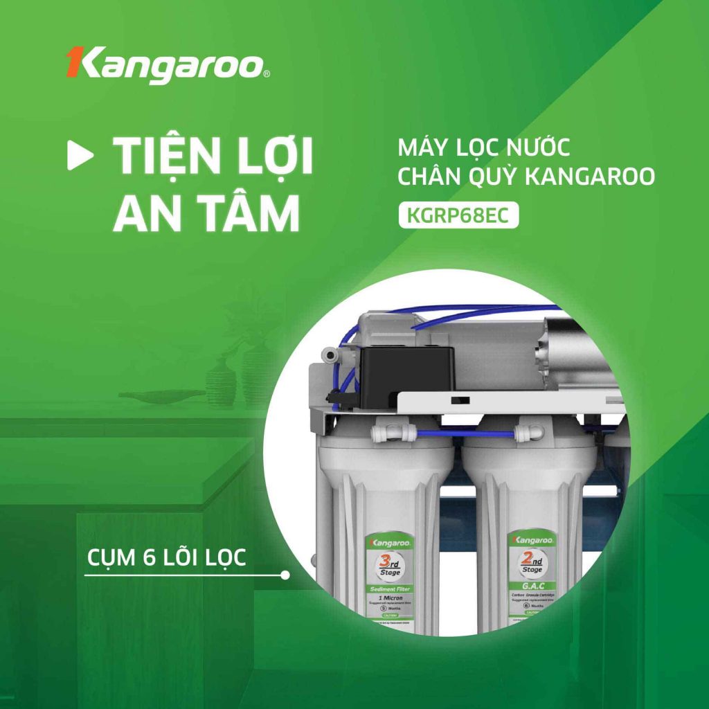 Máy lọc nước Kangaroo chân quỳ KGRP68EC - Hàng chính hãng