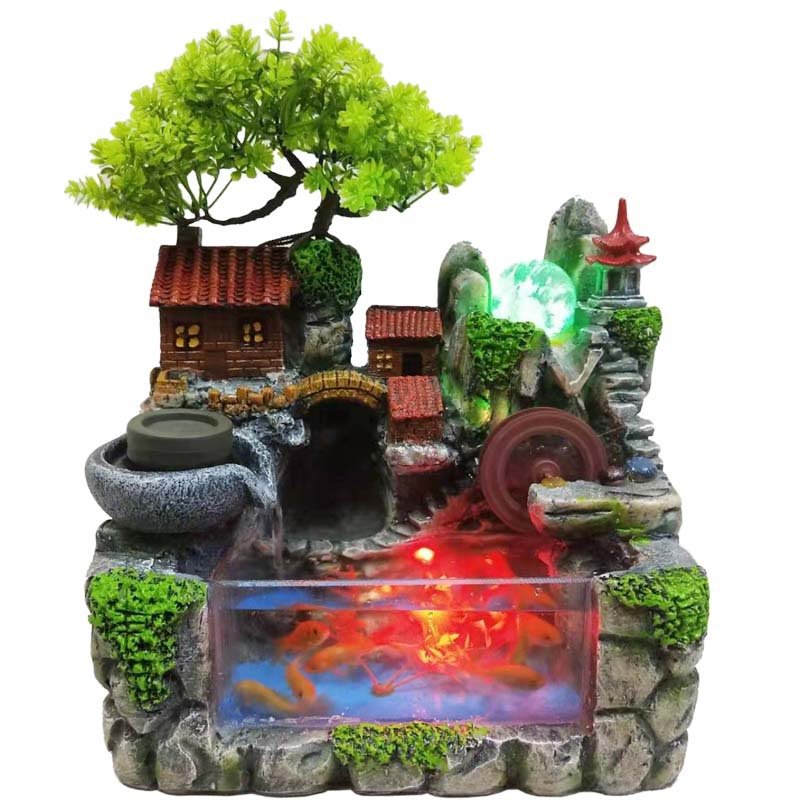 Thác nước phong thuỷ tiểu cảnh