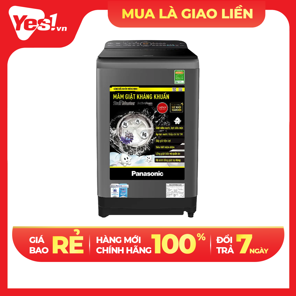 Máy giặt Panasonic 8.5 kg NA-F85A9DRV lồng đứng-Hàng chính hãng