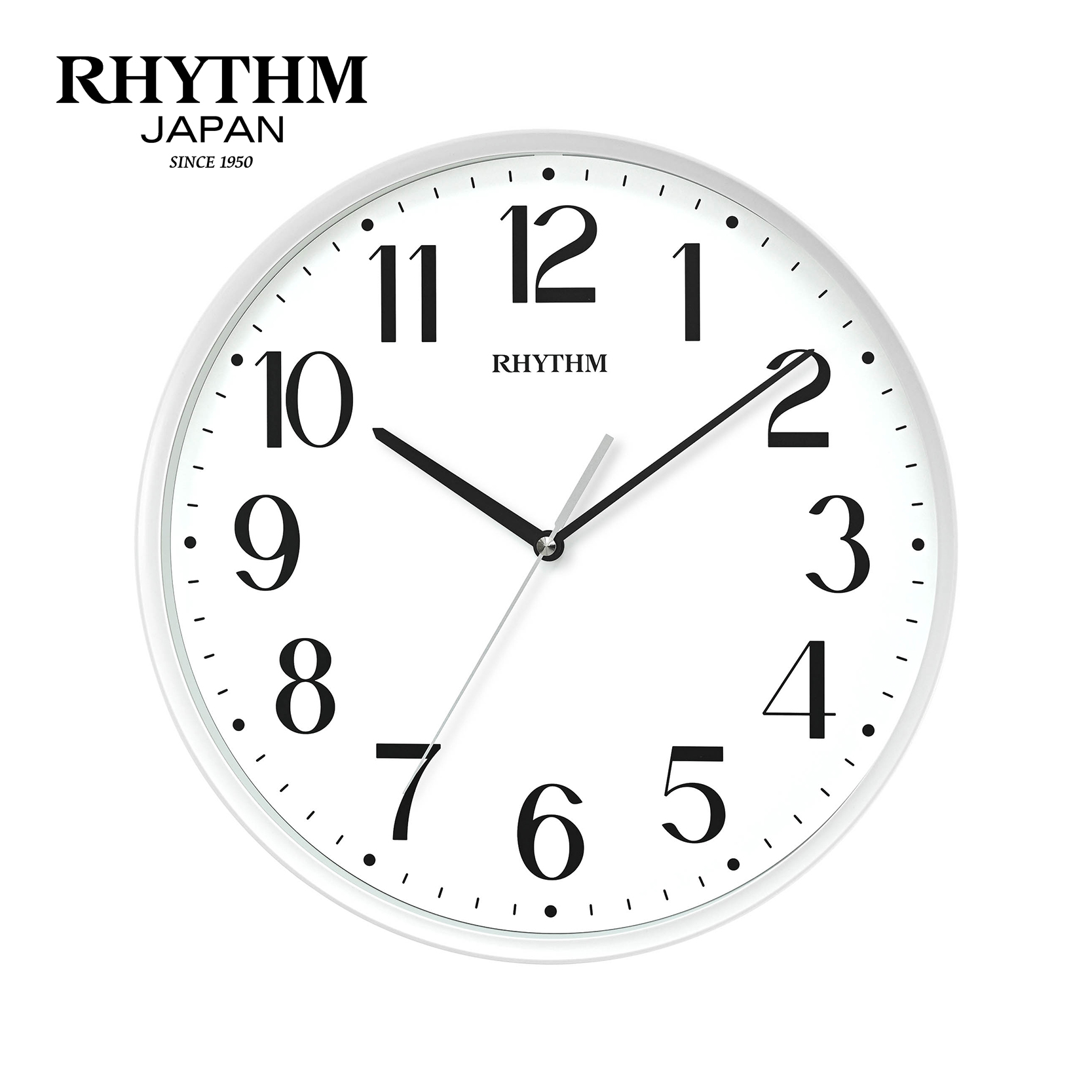 Đồng hồ Rhythm CMG636WR03 – Kt 35.0 x 4.9cm, 1.000g . Vỏ nhựa. Dùng Pin.
