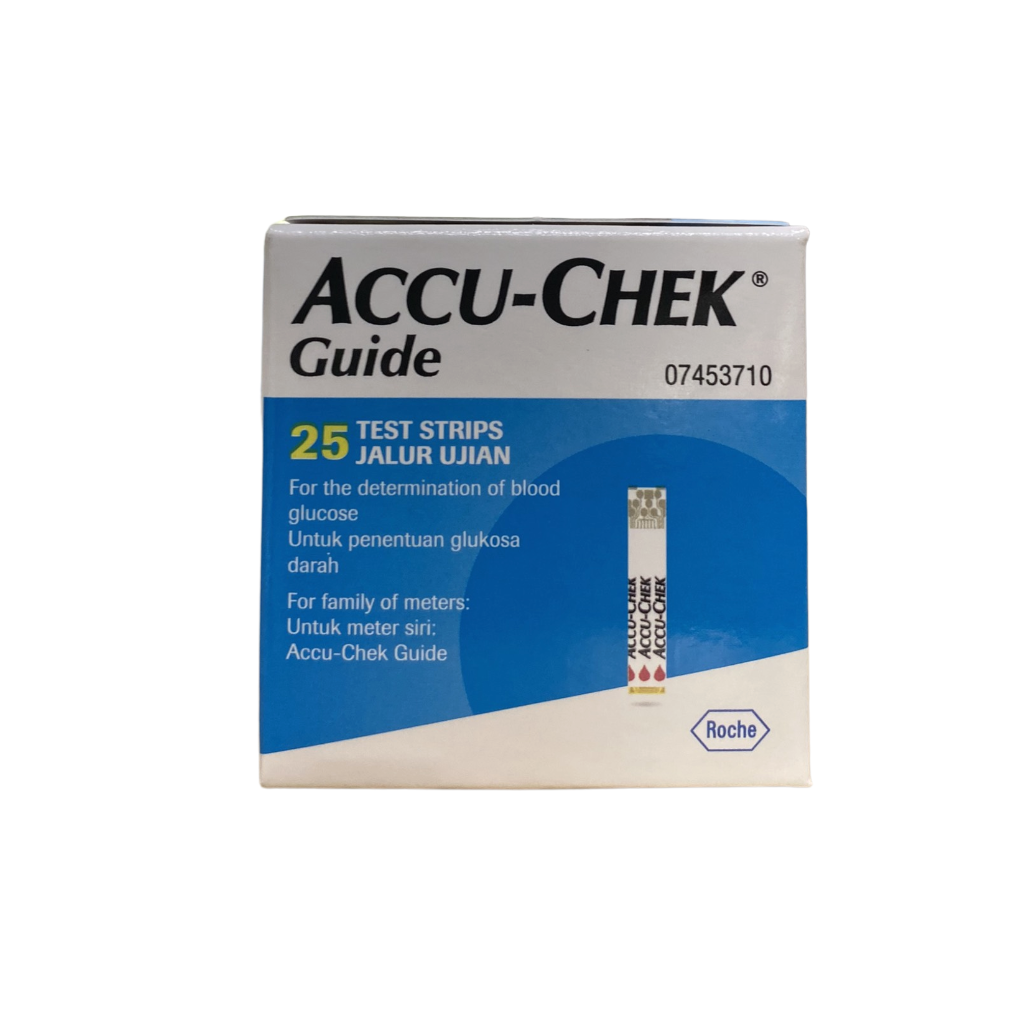 Trọn bộ Máy đo, Hộp 25 que, 24 kim Fastclix đo đường huyết, Accu-Chek Guide, NK nguyên chiếc chính hãng Accu-chek