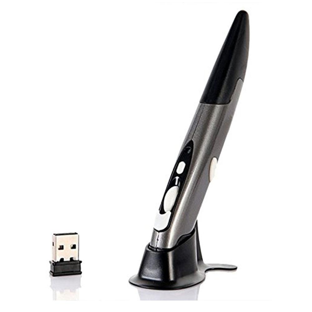 Mới Mini USB 2.4GHz Không Dây Chuột Quang Bút Chuột Có Thể Điều Chỉnh 500 / 1000DPI Cho Laptop Máy Tính Để Bàn Máy Tính thiết Bị Ngoại Vi