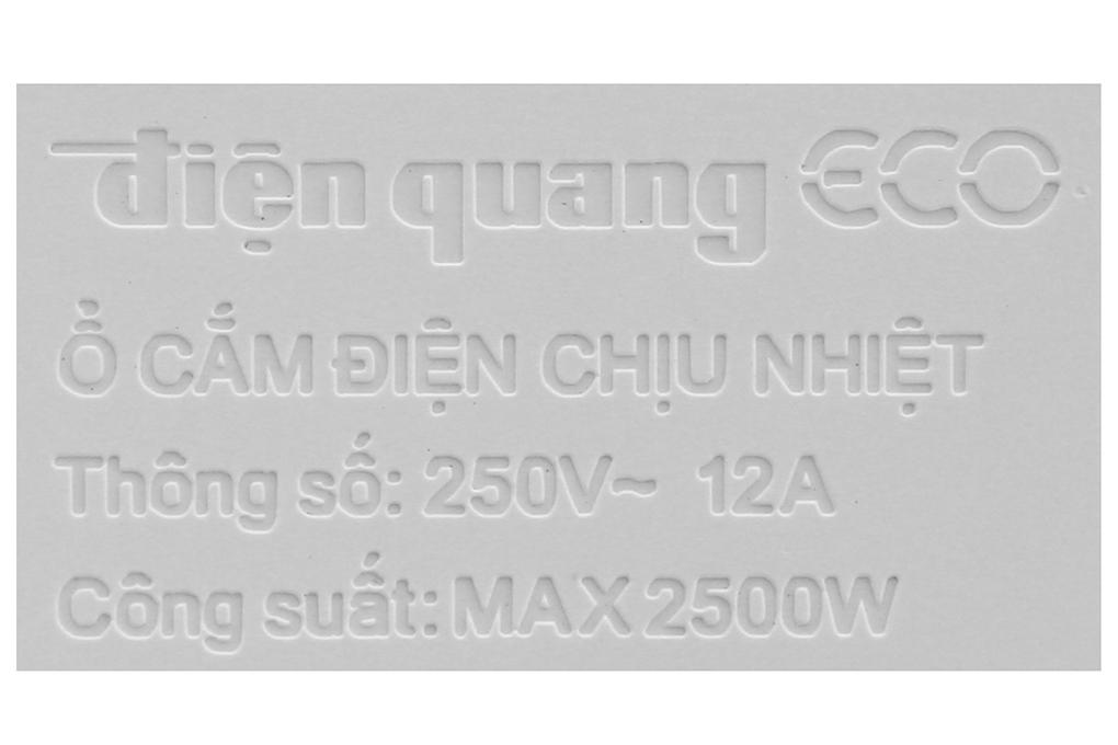 Ổ cắm điện Điện Quang 6 lỗ 5m ECO ĐQ ESK 5WR 6ECO - Hàng chính hãng